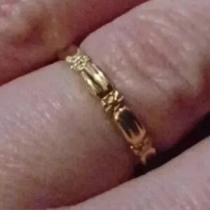 New yellow tone wedding band